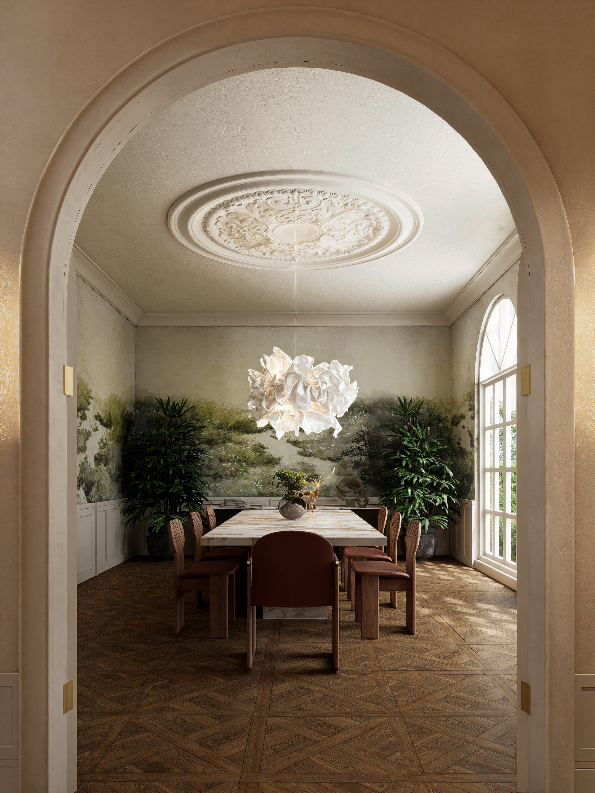 Modern classic dinning area