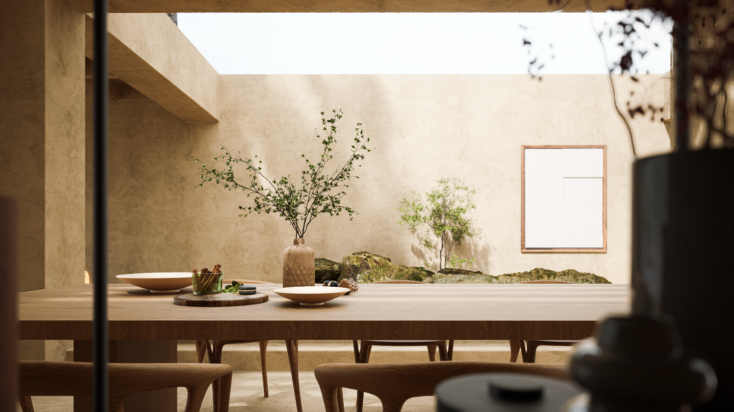 Semi outdoor dining area